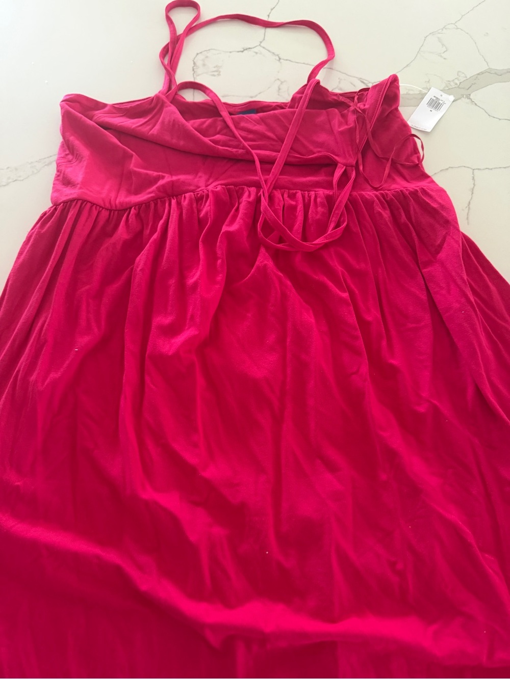 Old Navy Bright Pink Strapless Summer Dress